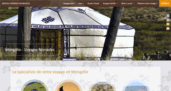 Desktop Screenshot of absolu-voyages-mongolie.com